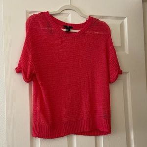 Coral Knit Top